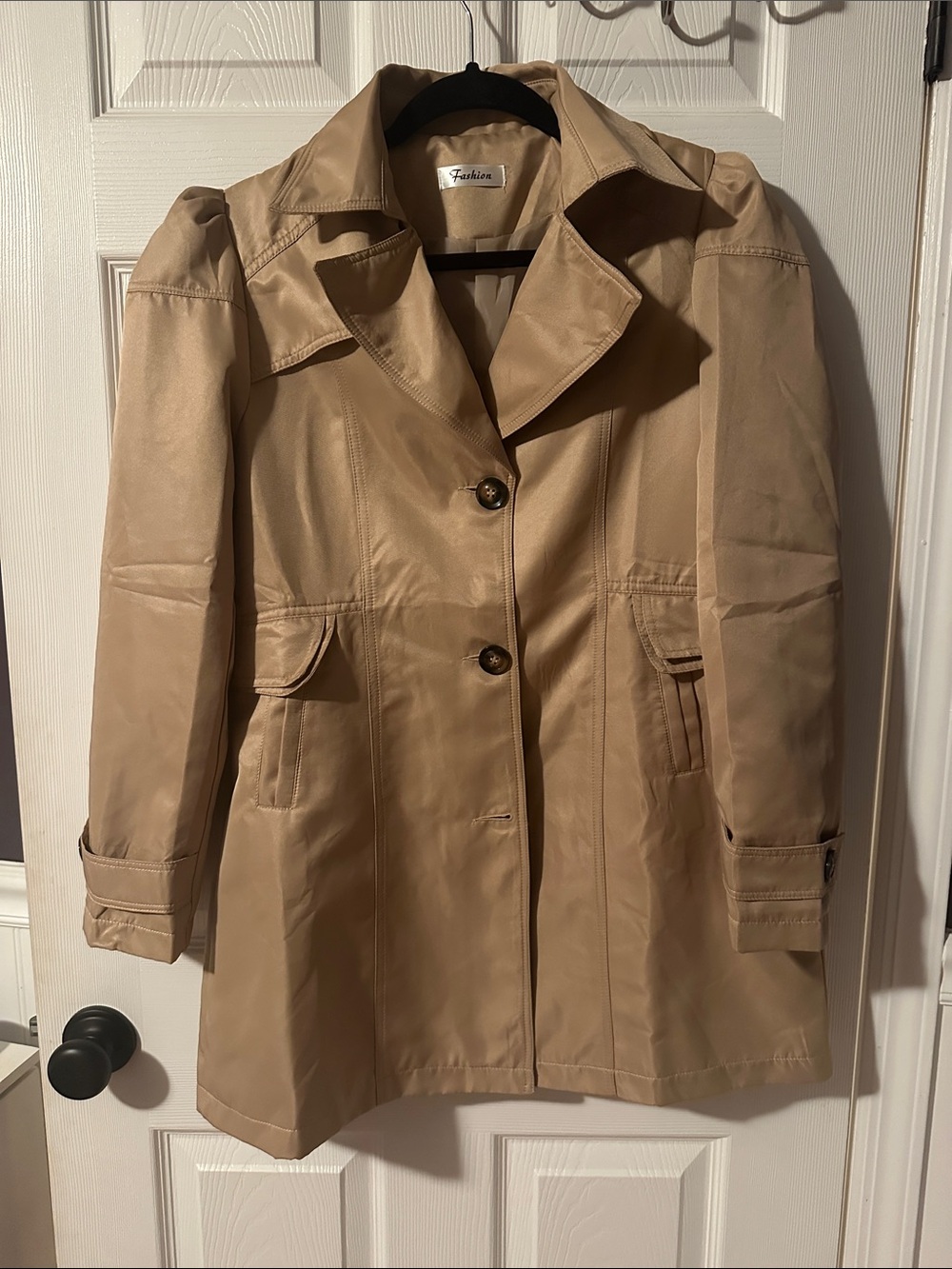 Fashion Brand Company Women's Beige Trench Coat